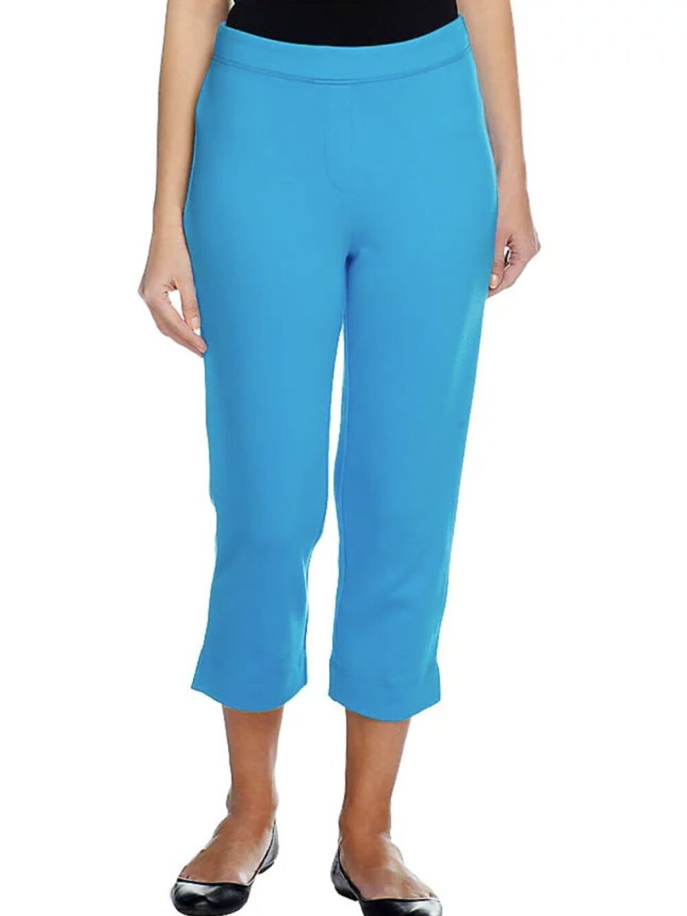 Joan Rivers Petite Ponte Knit Pull-on Crop Pants  16739